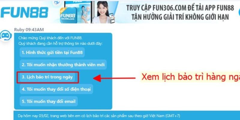 Thời gian Fun88 bảo trì tùy thuộc vào nhiều yếu tố