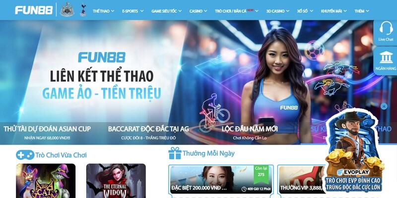 Truy cập các link vào Fun88 không chính thức