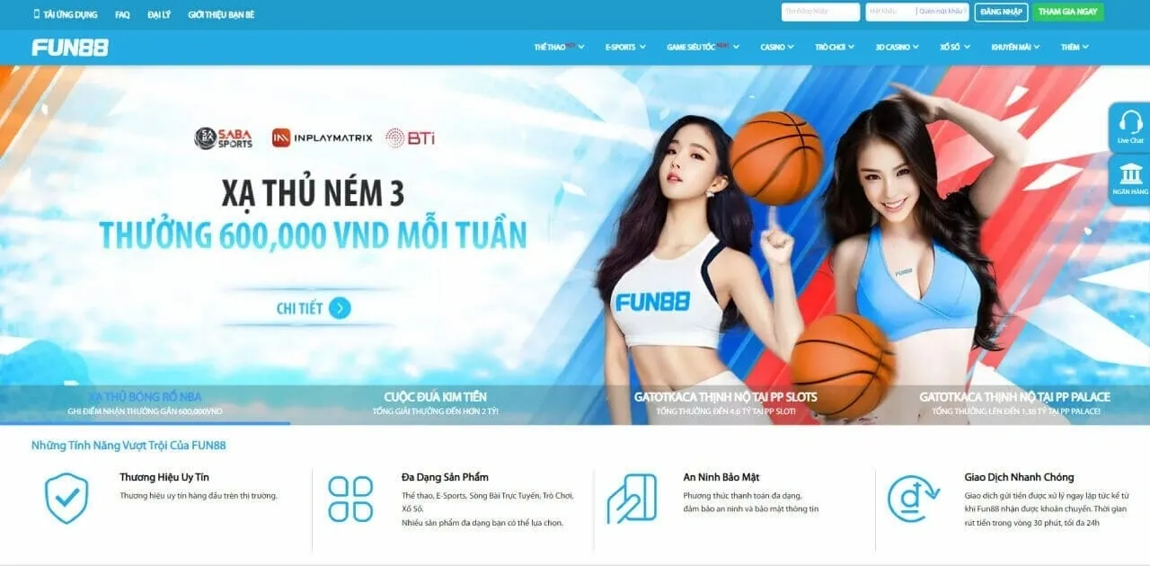 Cá cược tại Fun88 hl có gì hấp dẫn?